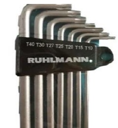 TORX JGO LLAVE T/ALLEN CTA 07PZA RUHLMANN