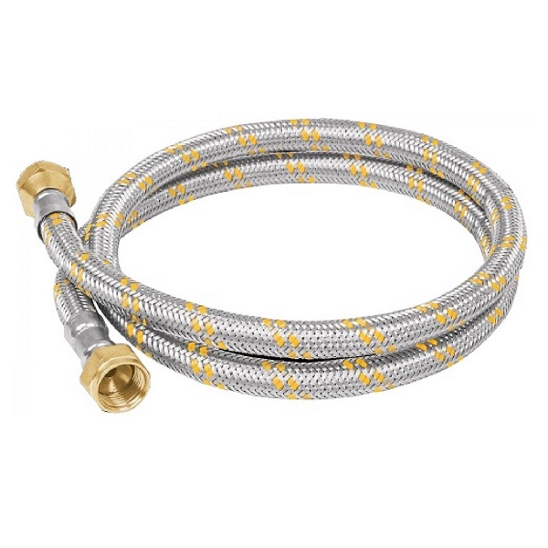 FLEXIBLE C/MALLA BRONCE GAS 1/2X050