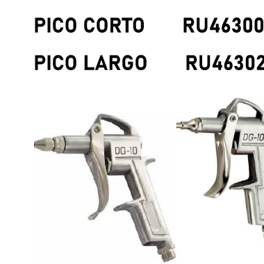 PISTOLA P/SOPLETEAR PICO LARGO RUHLMANN