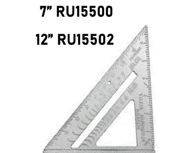 ESCUADRA ALUMINIO C/T 45GRS GRADUADA