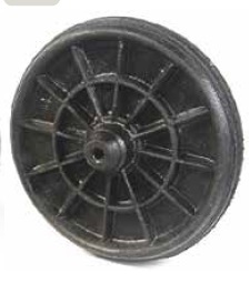 RUEDA P/HORMIG GOMA 350X60 EJE 1PUL 8358