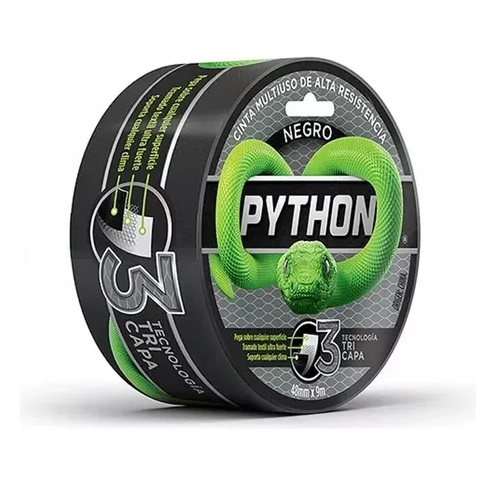 CINTA ADE PYTHON ALTA RESIST NEGRA X 9M