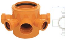 PILETA DE PATIO BAJA C/SAL  63 C/5 ENT 40 MM