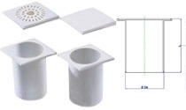 PORTAREJILLA 12X12 REJILLA PLAST COMPL