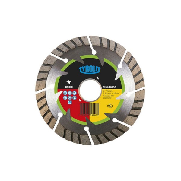 DISCO DIAMANT MULTIUSO TYROLIT 115