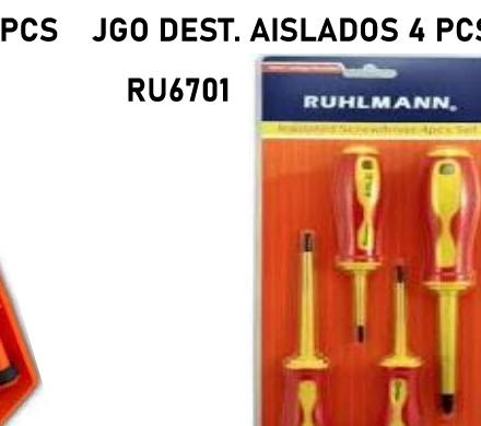 DEST JGO RUHLMANN AISL LINEA 1000V 4PZA