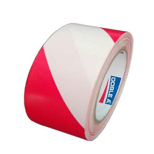 CINTA DEMARC PISO PVC 50MMX30M ROJA/BLANCA