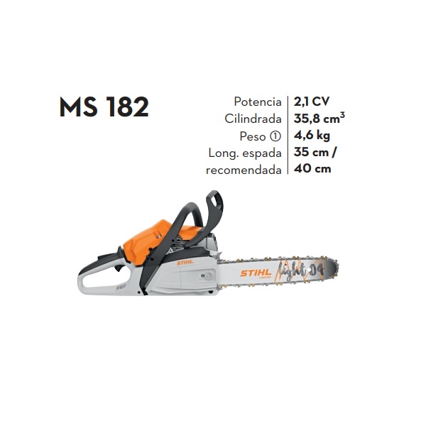 STIHL MOTOSIERRA MS 182 R40 CM PM 3/8" P EX 180