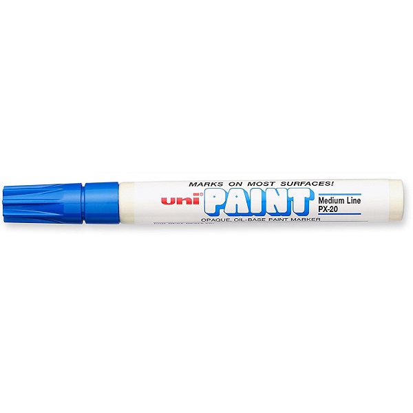 MARCADOR FIBRA GRUESO PAINT AZUL