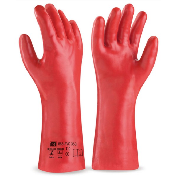 GUANTE PVC ENTELADO 40 P/LGO